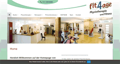 Desktop Screenshot of fit4age.net
